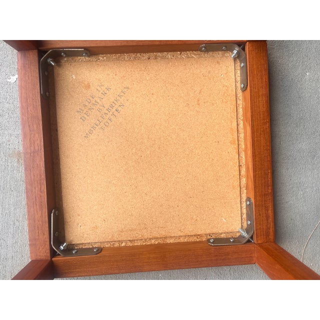 1960s Møbelfabrikken Toften Danish Modern Teak & Ceramic Tile Side Table — Made in Denmark, C. 1960s For Sale - Image 5 of 5