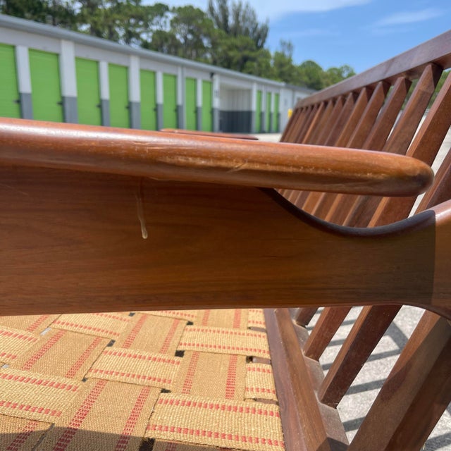 Adrian Pearsall Adrian Pearsall (Attr.) Model 1209 Sculptural Wood 3 Seat Sofa for Restoration For Sale - Image 4 of 12