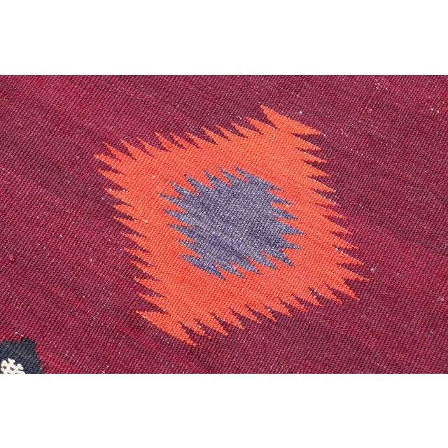 Vintage Handwoven Sofreh Kilim, 1920s For Sale - Image 9 of 13