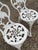 Victorian Style Rose Pattern Cast Aluminum Garden Patio Outdoor Bistro Chairs For Sale - Image 4 of 11