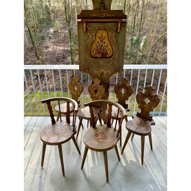 Alpine Chairs and Folding Table, Set of 7 For Sale - Image 9 of 18