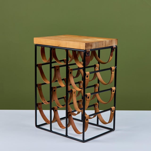 Arthur Umanoff Butcher Block Wine Rack For Sale In Los Angeles - Image 6 of 14