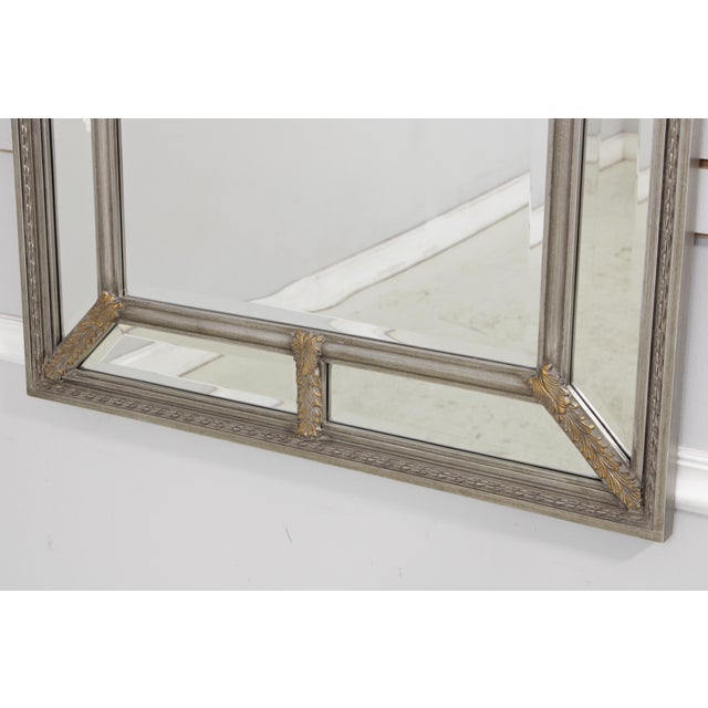Bassett Basset Rectangular Silver Multi Panel Mirror For Sale - Image 4 of 14