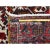 1960 7'9"x10'9" Ruby Red Geometric Medallion Old Persian Heriz Hand Knotted Wool Rug For Sale - Image 4 of 12