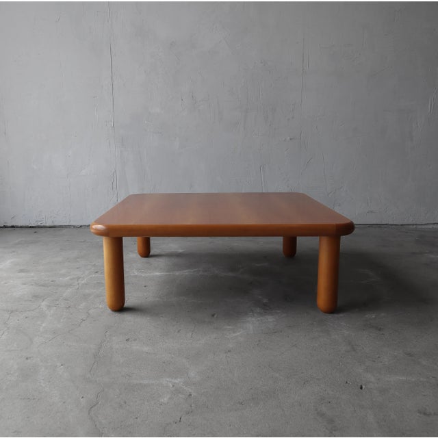 Post Modern Low Profile Square Coffee Table Chairish