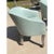 Brand New, Style Upholstering, leather game chairs on casters. Light blue green, genuine leather upholstery with gray...