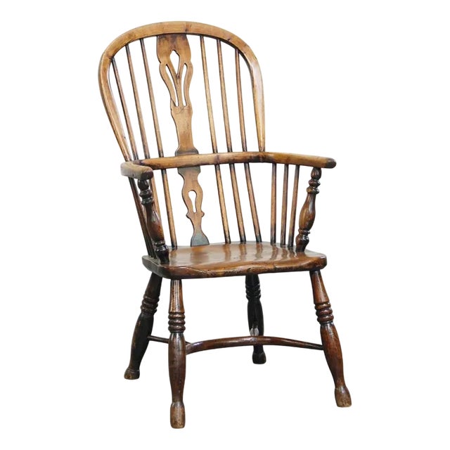 English Highback Windsor Chair For Sale