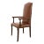 English Georgian Style Faux Leather Naugahyde Hall Chair For Sale