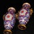 Metal Pair of Chinese Cloisonné Vases | Gilt Bronze Handles & Taotie Mask Motif For Sale - Image 7 of 9