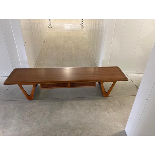 Midcentury classic designer Warren Church Perception Line for Lane Furniture in the 1960s. This extremely rare 70 inch...