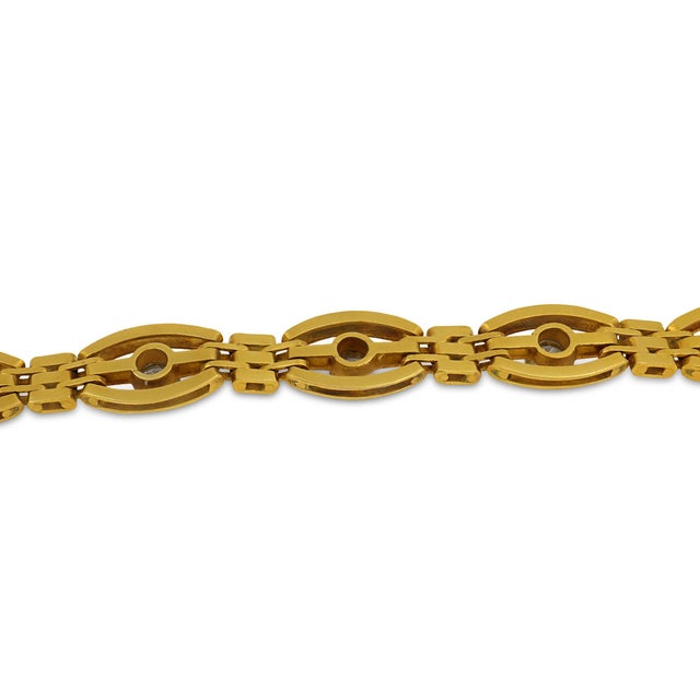 19th Century Victorian Diamond 14k Yellow Gold Bracelet For Sale In Los Angeles - Image 6 of 6