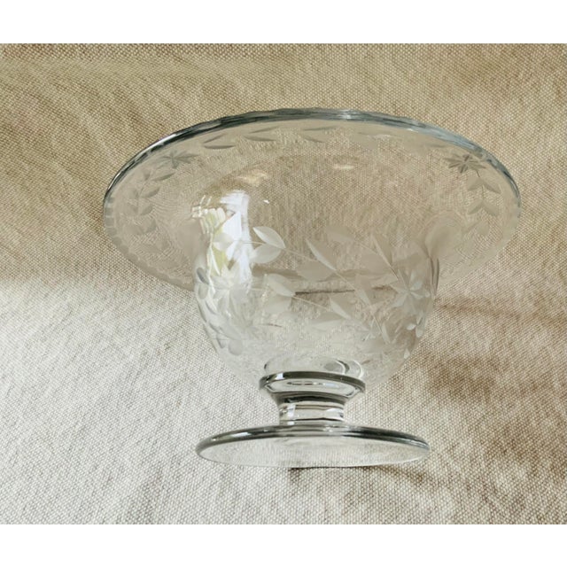 1930s 1930s Art Deco Transparent French Crystal Bowl For Sale - Image 5 of 7