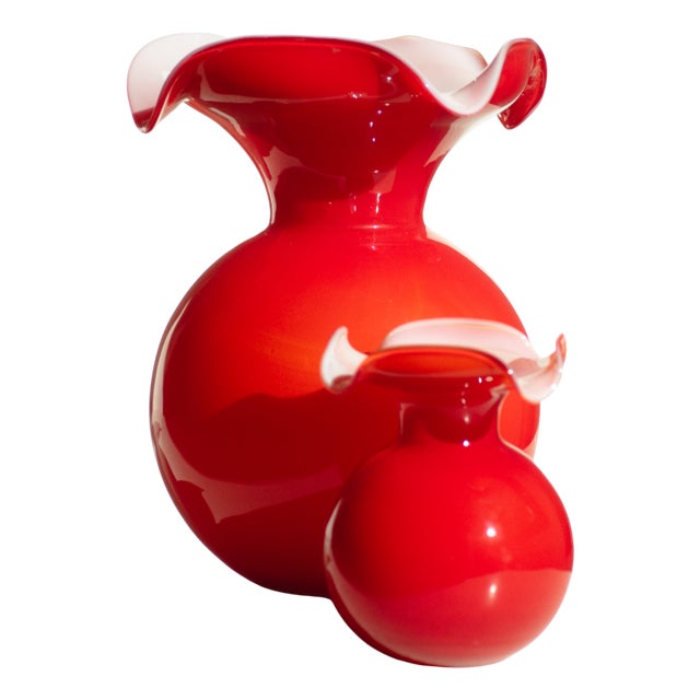 Vases by Iskra for Ribes Art of Glass, Set of 2 For Sale