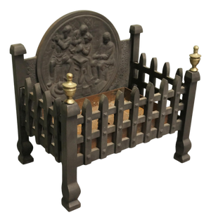 Gothic Style Free-Standing Fire Basket, 1920
