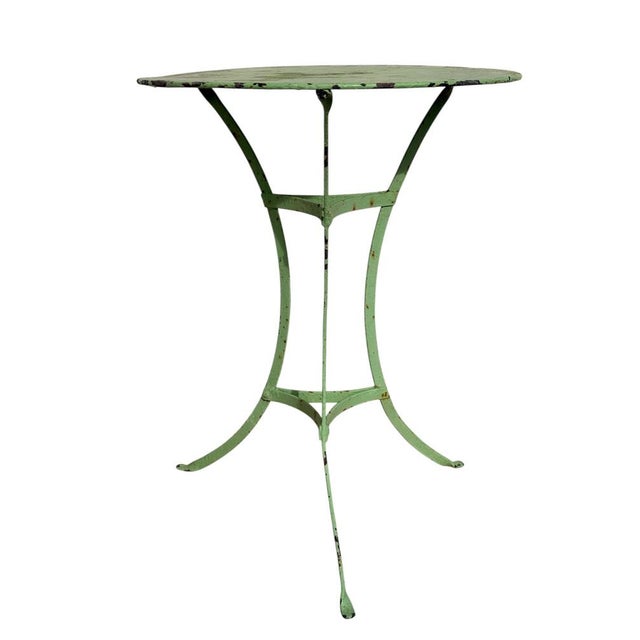 Olive Wrought Iron Pedestal Table, France, 1880 For Sale - Image 8 of 11