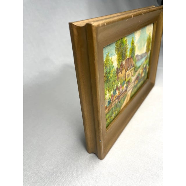 English Traditiona Impressionist Landscape Framed Original Oil Painting For Sale - Image 9 of 12