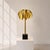 1970s French Brass Palm Tree Faux Bamboo Table Lamp in Style of Maison Jansen For Sale - Image 6 of 8