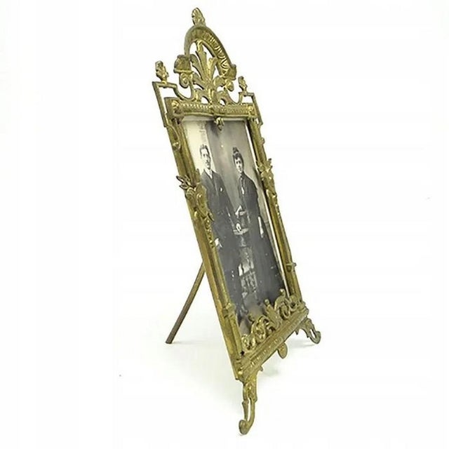Glass Antique Eclectic Frame with Glass, 1890s For Sale - Image 7 of 10