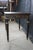 Wood Vintage Chinoiserie Black Lacquered Floral Bird Writing Desk Library Table 35" For Sale - Image 7 of 18