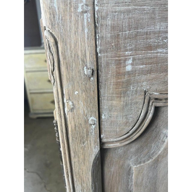 18th C. French Carved Buffet With Distressed Painted Finish For Sale - Image 10 of 18