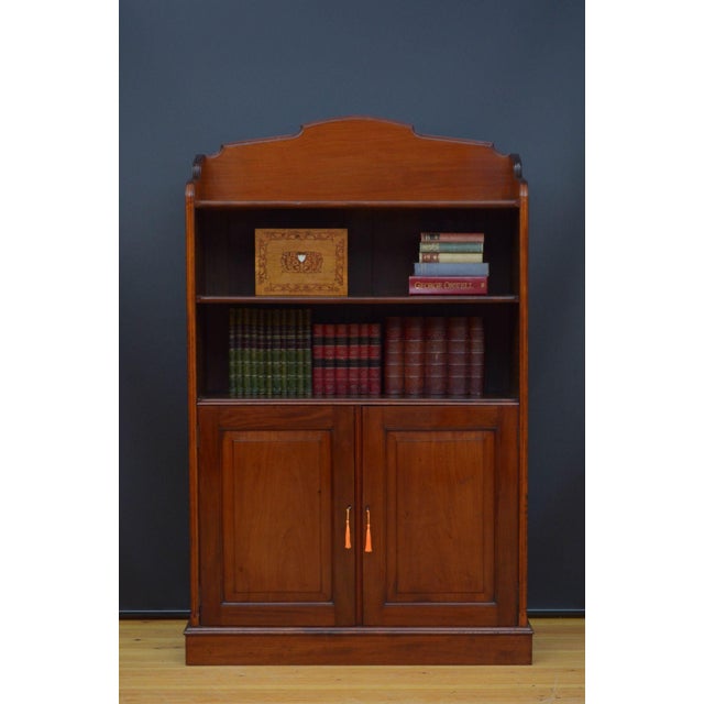 Victorian Open Bookcase in Mahogany For Sale - Image 12 of 12