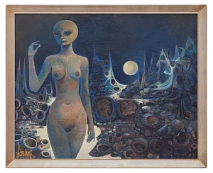 Oil Painting on Canvas, 1970