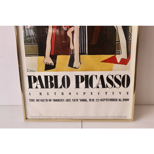 Pablo Picasso Retrospective 1980 Moma New York Vintage Framed Poster For Sale In Miami - Image 6 of 13