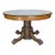 1890 Single Pedestal Solid Oak Round Table With Lion’s Paw Feet - For Sale