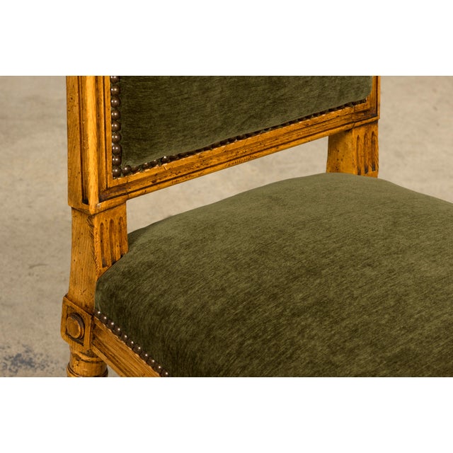 Set of 10 Late 19th Century French Louis XVI Fruitwood Dining Chairs For Sale - Image 13 of 18