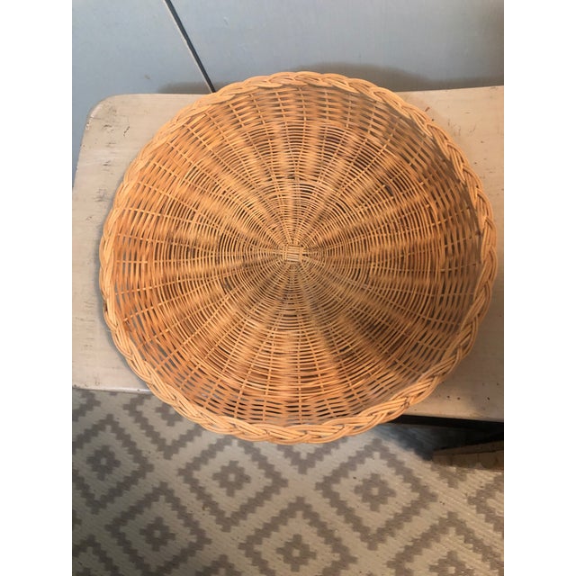 1980s Set of Eight Wicker Plates/Plate Liners/Chargers For Sale - Image 5 of 6