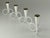 Gunnar Ander White Candleholders by Gunnar Ander for Ystad-Metall, Sweden, 1950s, Set of 4 For Sale - Image 4 of 9