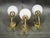 Vintage Brass and Opaline Glass Wall Lights by Kamenický Šenov, 1970s, Set of 3 For Sale - Image 15 of 16