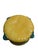 Majolica Vintage Italian Majolica Trompe L’Oeil Lemon Yellow Garden Seat Stool For Sale - Image 4 of 17