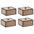Metal Oak Frame Boxes by Lassen, Set of 4 For Sale - Image 7 of 7