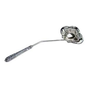 Vintage C.1917-30's English Georgian-Style Repousse Sterling Silver Punch Bowl Ladle