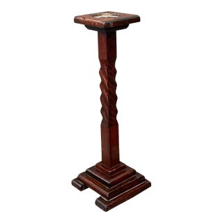 Vintage Barley Twist Candlestick For Sale