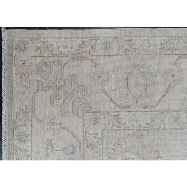 Early 21st Century Oushak Rug 7'11" x 9'8" For Sale - Image 5 of 8