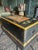 Vintage painted blanket box, we have added a Bloomsbury inspired design depicting a hound and daises.