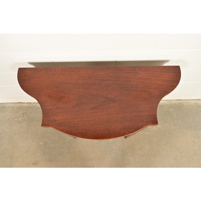 Baker Furniture Historic Charleston Federal Inlaid Mahogany Console or Entry Table For Sale - Image 9 of 13