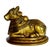 1950s Mid Century South Indian Brass Statue of Shiva's Bull Nandi Metal Antique For Sale In Los Angeles - Image 6 of 14