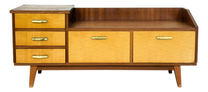 Vintage Sideboard in Birch with Mirror