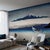 Mid-Century Modern SAMPLE - Boråstapeter Hokusai Mural In Blue For Sale - Image 3 of 3
