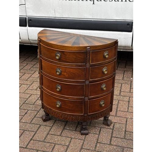 Chest of Drawers with Sunburst Inlaid Top For Sale - Image 14 of 18