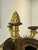 Traditional Pair Antique French Empire Patinated Bronze and Gold Bronze With Sienna Marble Candelabra, Circa 1840 For Sale - Image 3 of 10