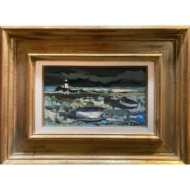 Oil on wood sold with frame Total size with frame 36x47 cm William GOLIASCH is a Swiss artist born in 1922 and died in...