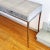 Vintage NeoClassical Revival Wood and Shagreen Console Desk With Metal Legs and Drawer Pulls For Sale In Los Angeles - Image 6 of 7