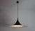 Black Round Pendant Lamp attributed to Fog & Mørup, 1970s For Sale - Image 10 of 13