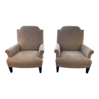 Holly Hunt Gray Chairs - A Pair For Sale