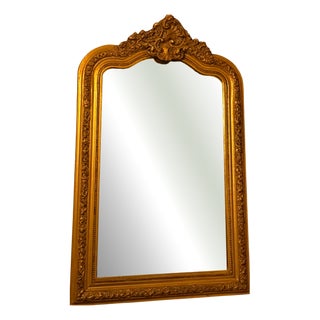 Vintage Crested Mirror, 1920s For Sale