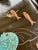 Vintage Couroc of Monterey Turquoise Angel Fish Tray With Genuine Abalone and Seaweed Inlay For Sale In San Francisco - Image 6 of 14